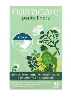NATRACARE Panty Liners Organic Cotton Cover Long 16 Liners  - Image 1