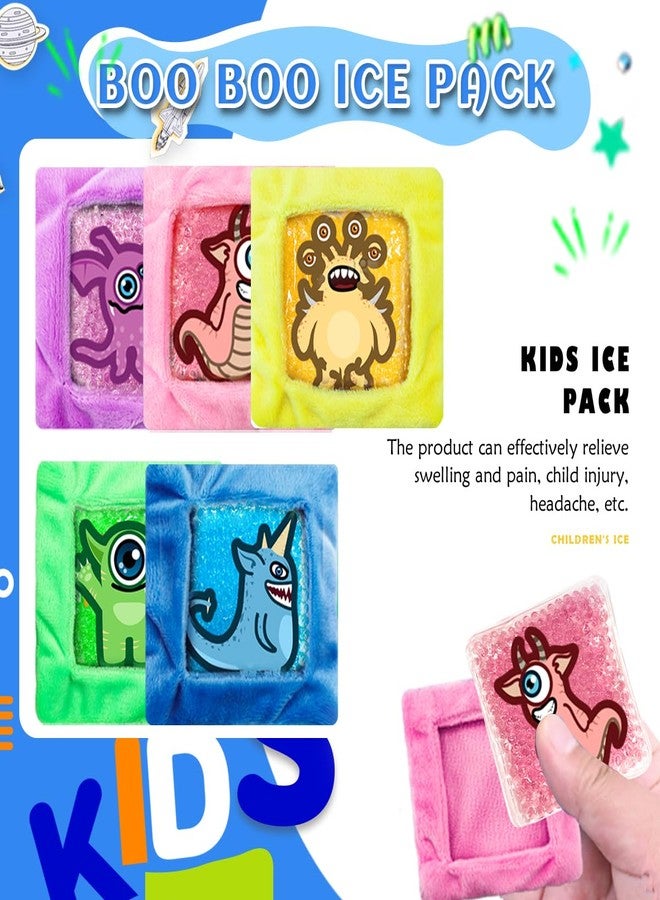 Couleurs Kids Ice Pack, Hot or Cold Pack Gel Cooling Pad, Reusable for Injuries Medical Health,Swelling and Pain Relief, Tired Eyes, Child Injury, Headache, Sinus Relief (5 pcs - Image 3
