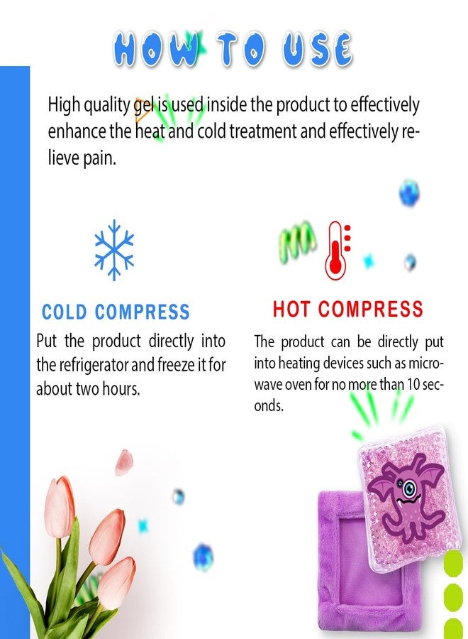Couleurs Kids Ice Pack, Hot or Cold Pack Gel Cooling Pad, Reusable for Injuries Medical Health,Swelling and Pain Relief, Tired Eyes, Child Injury, Headache, Sinus Relief (5 pcs - Image 5