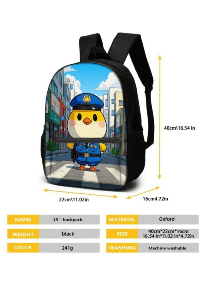 Cartoon three-piece schoolbag with zipper - 95 - Image 5