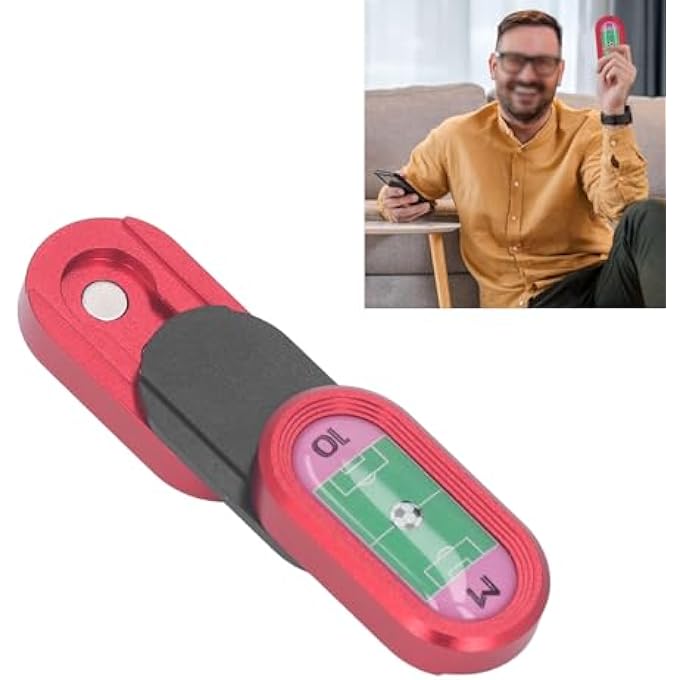 Sorandy Soccer Field Pattern Magnetic Haptic Slider Toy, 3 Layer Push Card Slider Toy, Portable Fidget Toy Stress Relief Toy for Travel, Work, Home (Red) - Image 3