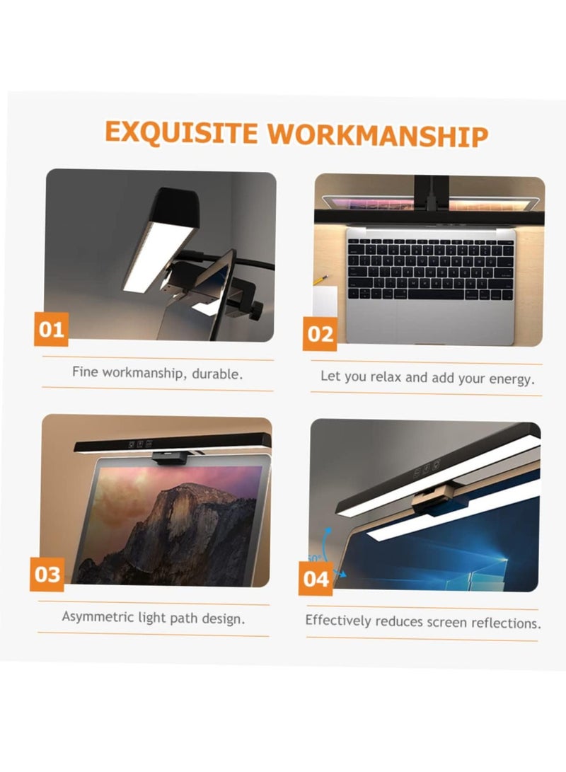 Flushrenic Monitor Eye Protection Light,LapdeskLED Monitor Light,Computer Light Laptop Monitor Lap Desks Monitor,for Laptop Monitor Reading Lamp,Desk Lamps Laptop Eye Light（Black）  - Image 3