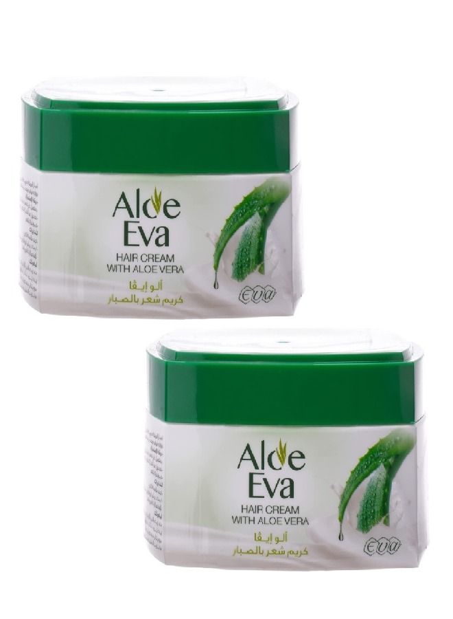 Eva 2 Piece Set Hair Styling Cream With Aloe Vera 2X 185g