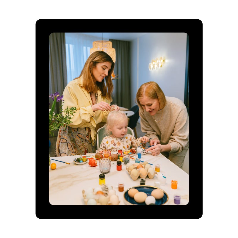 6 Inch Magnetic Picture Frame Self Adhesive DIY Collage Photo Frame for Refrigerator Glass Window Door Cubicle Tile Wall - Image 1