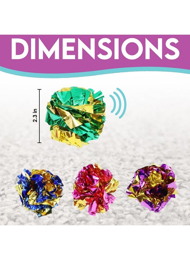 SPOT Ethical 1-1/2-Inch Mylar All Breed Sizes Balls Cat Toys, 4-Pack for All Breed Sizes - Image 2