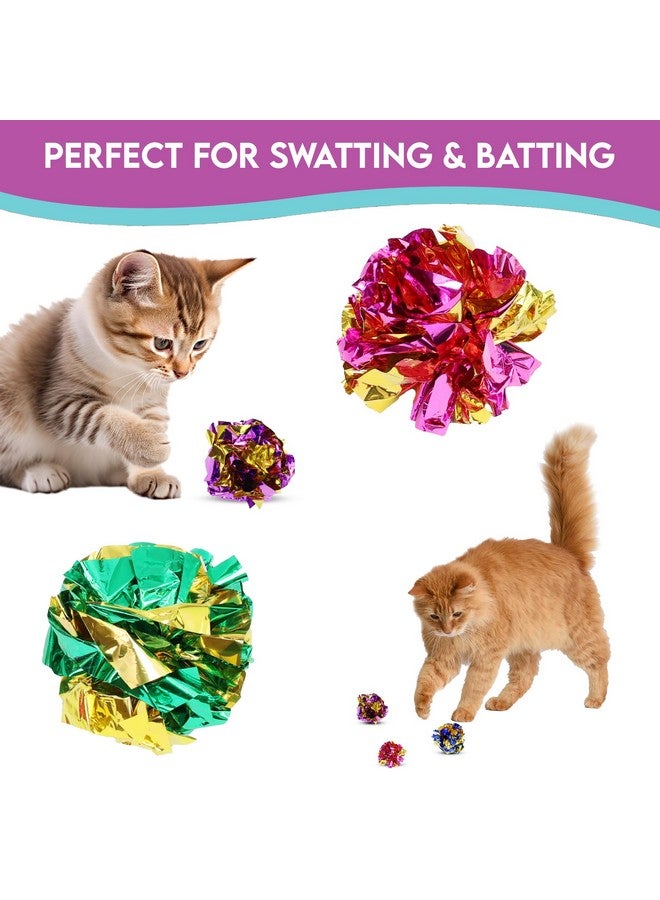 SPOT Ethical 1-1/2-Inch Mylar All Breed Sizes Balls Cat Toys, 4-Pack for All Breed Sizes - Image 3