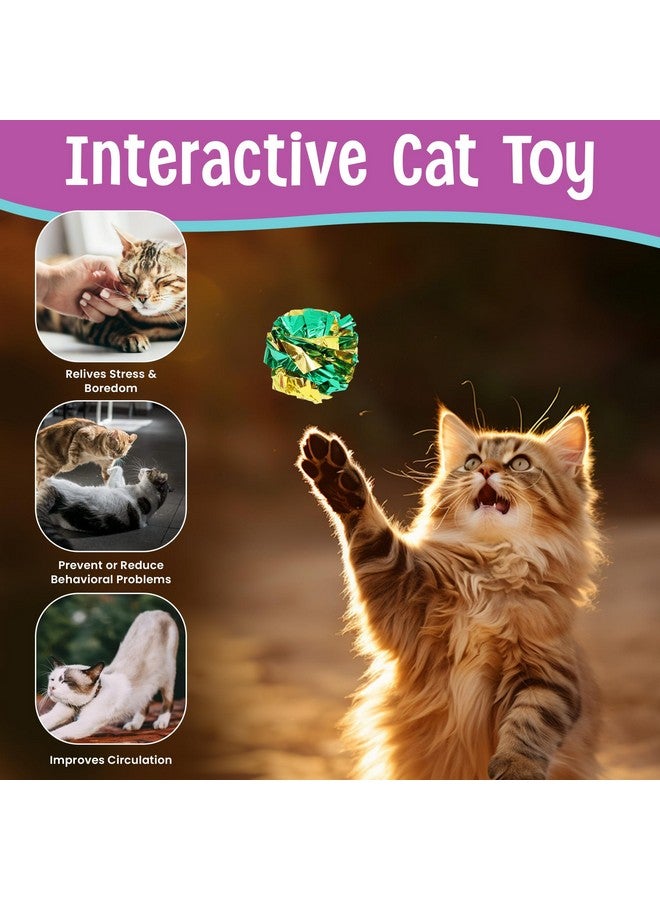 SPOT Ethical 1-1/2-Inch Mylar All Breed Sizes Balls Cat Toys, 4-Pack for All Breed Sizes - Image 4