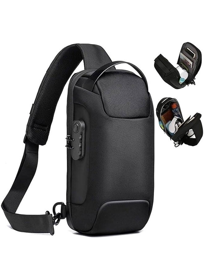 LINJIE Chest Bag,Sling Bag,Small Shoulder Backpack, Casual Daypack - Image 1