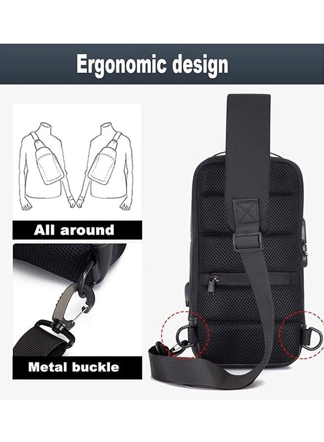 LINJIE Chest Bag,Sling Bag,Small Shoulder Backpack, Casual Daypack - Image 4