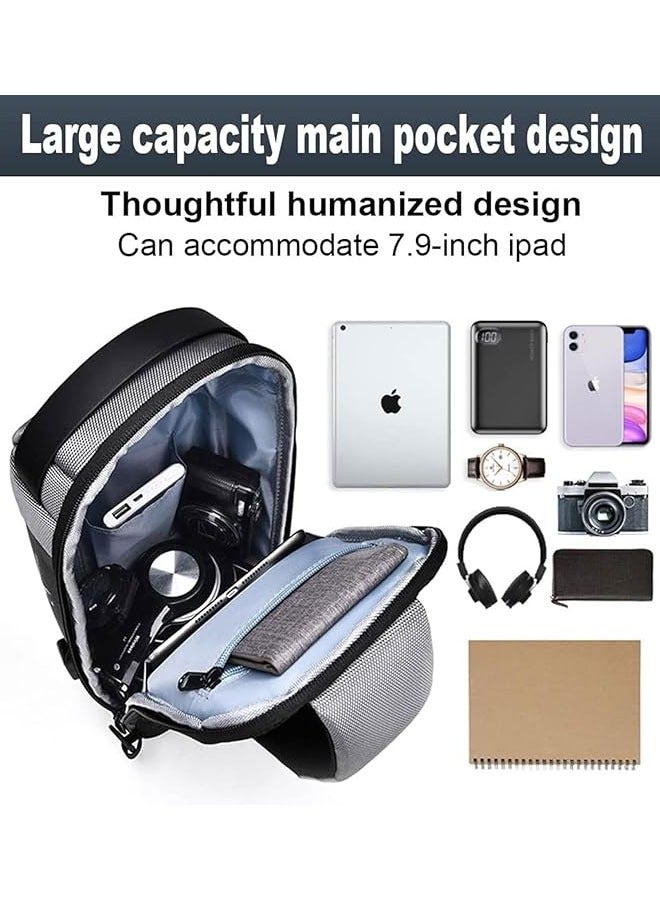 LINJIE Chest Bag,Sling Bag,Small Shoulder Backpack, Casual Daypack - Image 3