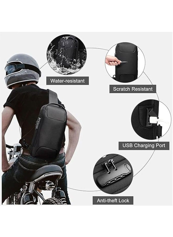 LINJIE Chest Bag,Sling Bag,Small Shoulder Backpack, Casual Daypack - Image 5