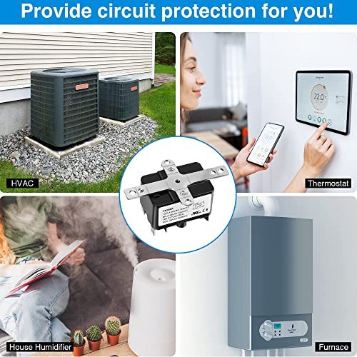 Dreyoo 1 Pack 24V Fan Relay, 90-980 Isolation Relay AC Switch SPST with UL Certification Compatible with Goodman HVAC Furnace Blower Humidifier Blower Heat Sequencer - Image 3