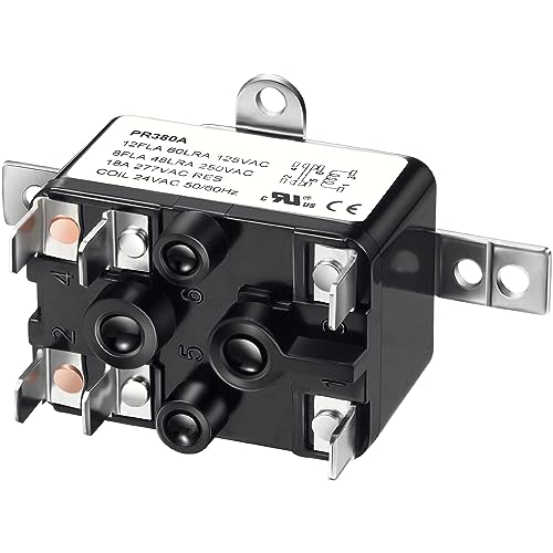 Dreyoo 1 Pack 24V Fan Relay, 90-980 Isolation Relay AC Switch SPST with UL Certification Compatible with Goodman HVAC Furnace Blower Humidifier Blower Heat Sequencer - Image 1