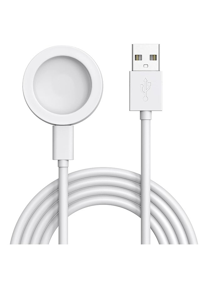 O Ozone Magnetic Charger for Huawei Watch GT5 Pro/GT5/GT4/GT3 Pro/GT3/Watch4/Watch4 Pro Portable USB Charging Dock with Detachable Cable -White