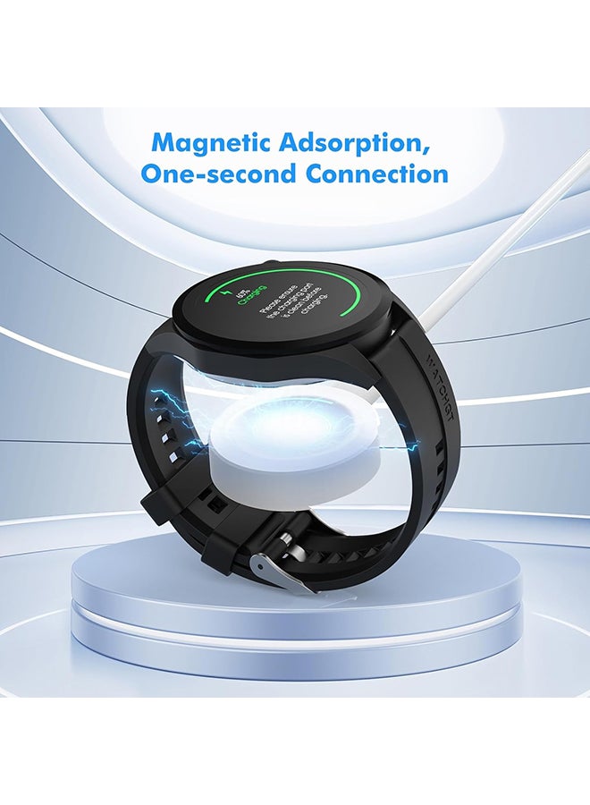 O Ozone Magnetic Charger for Huawei Watch GT5 Pro/GT5/GT4/GT3 Pro/GT3/Watch4/Watch4 Pro  Portable USB Charging Dock with Detachable Cable -White - Image 5
