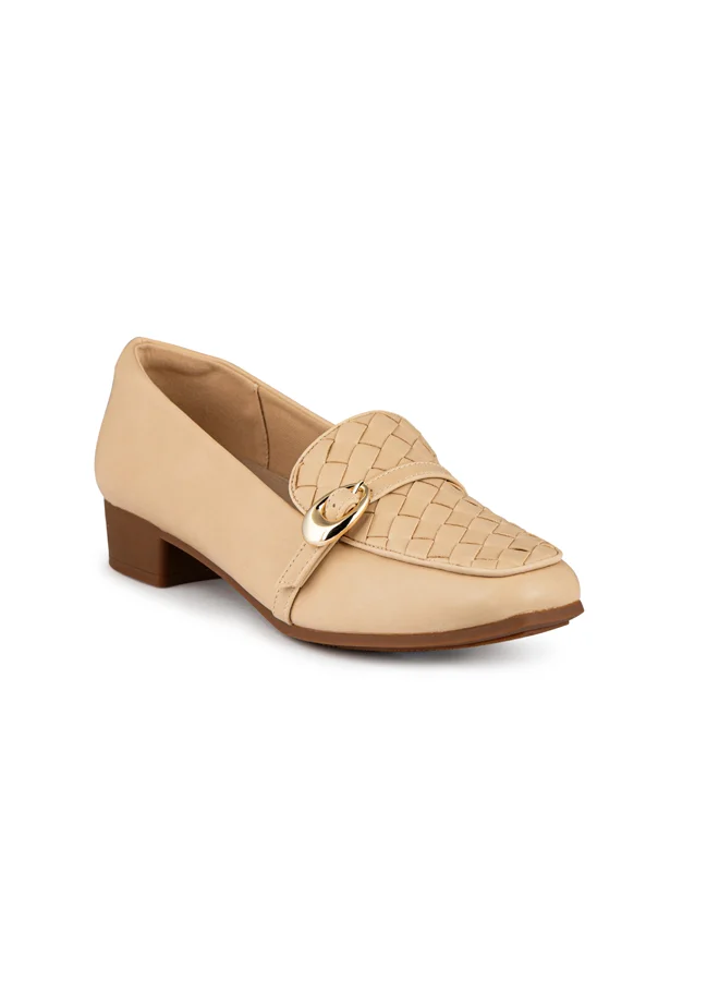 Women Square Toe Mid Heel Pumps