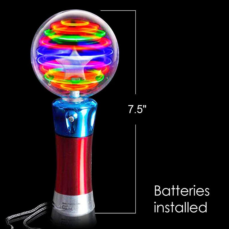 ArtCreativity Spinning Light Up Toy Wand â€“ Magic Ball with LED Lights, Sensory Spinner for Kids, Party Favors & Classroom Prizes, Autism-Friendly Gift - Image 3