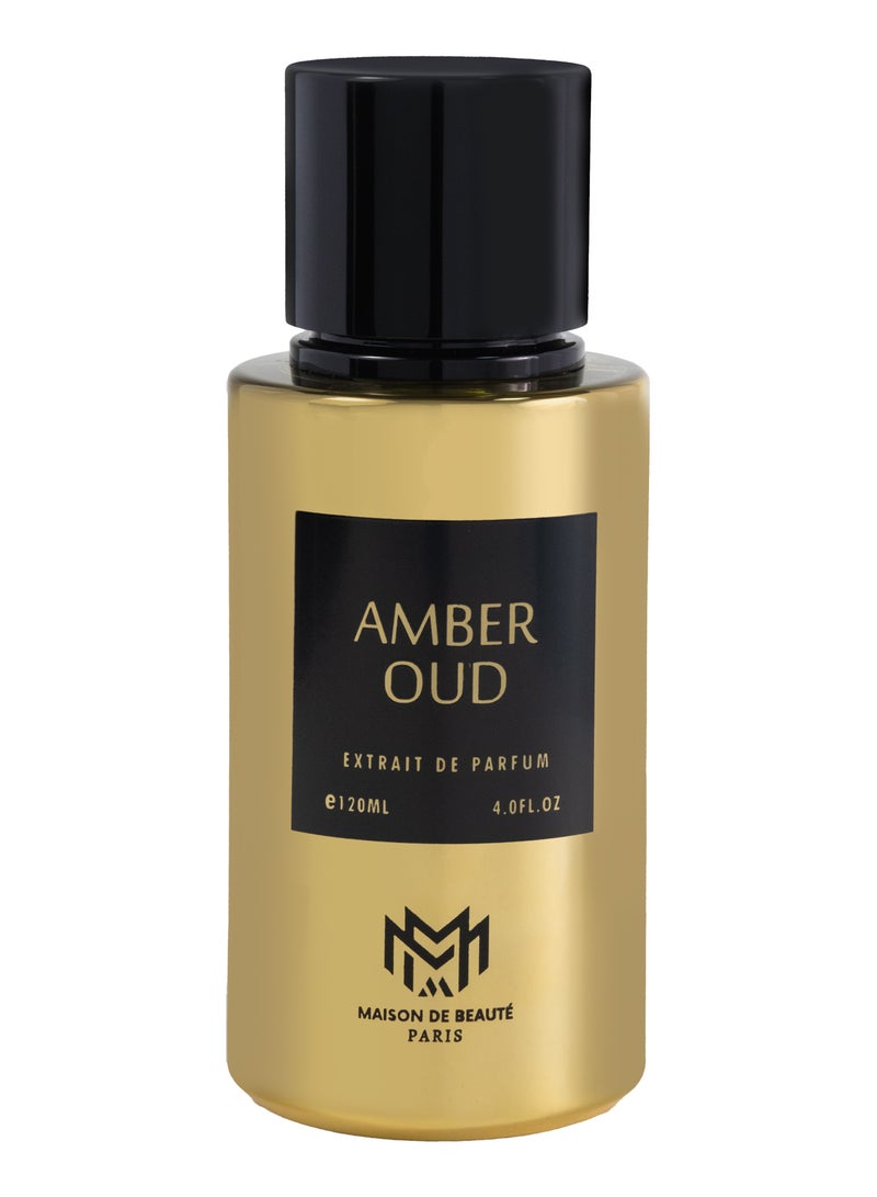 Royal Orchid Perfumes  MAISON DE BEAUTE PARIS AMBER OUD 120ml Unisex Perfume - Image 3