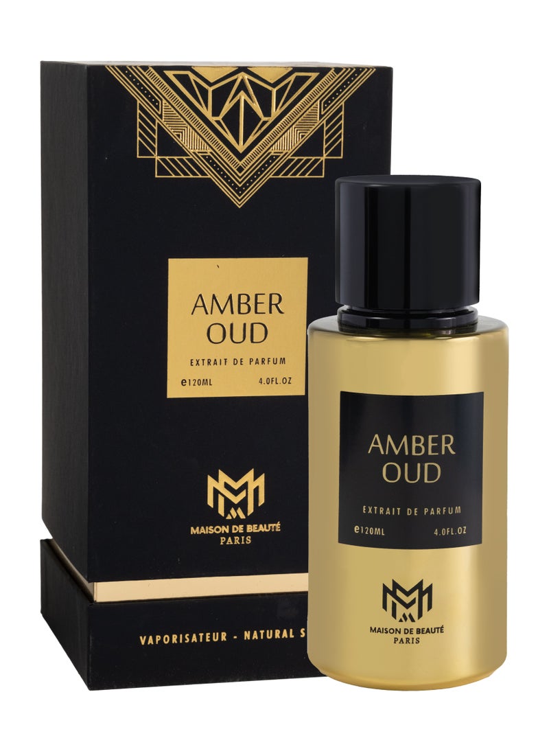 Royal Orchid Perfumes  MAISON DE BEAUTE PARIS AMBER OUD 120ml Unisex Perfume - Image 2