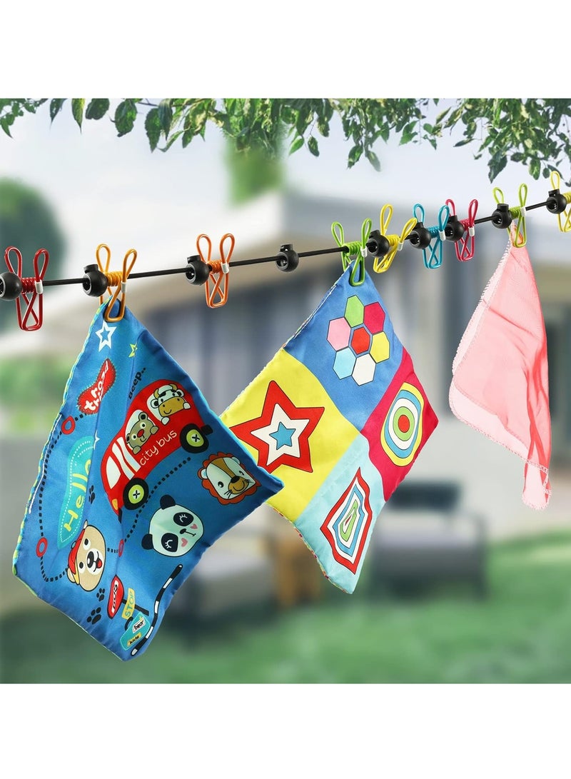 Retractable Portable Clothesline for Travel，Clothing line with 12 Clothes Clips, for Indoor Laundry Drying line,Outdoor Camping Accessories - Image 4