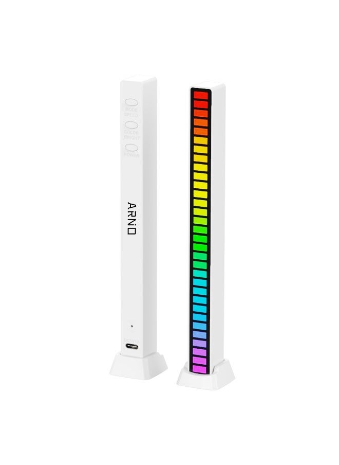 ARNOTEC RGB LED قطاع ضوء الموسيقى التحكم الصوتي لاقط إيقاع المحيطة مصباح الغلاف الجوي أضواء ليلية لشريط غرفة السيارة التلفزيون الألعاب الديكور  - Image 3