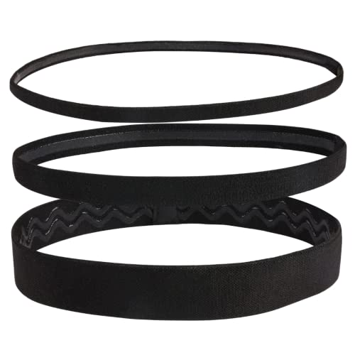 Seeotwo 3 Pieces Non-Slip Elastic Sports Headbands - Athletic Skinny Hair Headband For Women, Men, Boys, Girls - Silicone Grip Hairband Stylish Sweat Band Free Size - Image 1