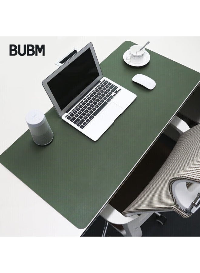 Bubm Mouse Pad, Extra Large Office Desk Pad, Laptop Mat, Keyboard Pad, Writing Desk Mat, Gaming Home Mat, Waterproof, Customizable, 140*70cm, Dark Green