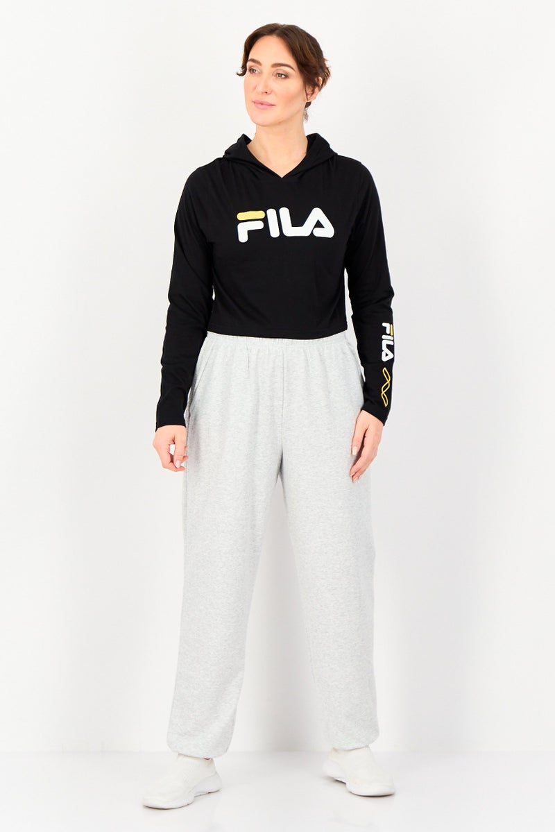 FILA Women Sportswear Fit Long Sleeve Outdoor Hoodies, Black - Image 4
