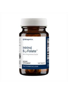 Intrinsi B12-Folate - Nervous System & Heart Health Support* - with Intrinsic Factor for Absorption* - Vitamin B12 & Folate - Methylcobalamin - 180 Tablets
