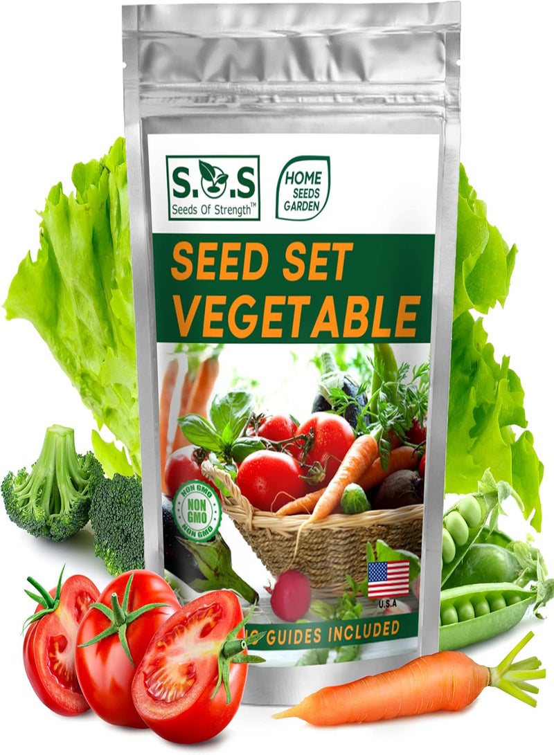 GGOOT 14,50+ Vegetable & Fruit Seeds - 33 Heirloom Varieties for a Bountiful Garden - Grow Tomatoes, Lettuce, Beans, More - Easy Garden Starter Kit - Planting instructions - Image 2