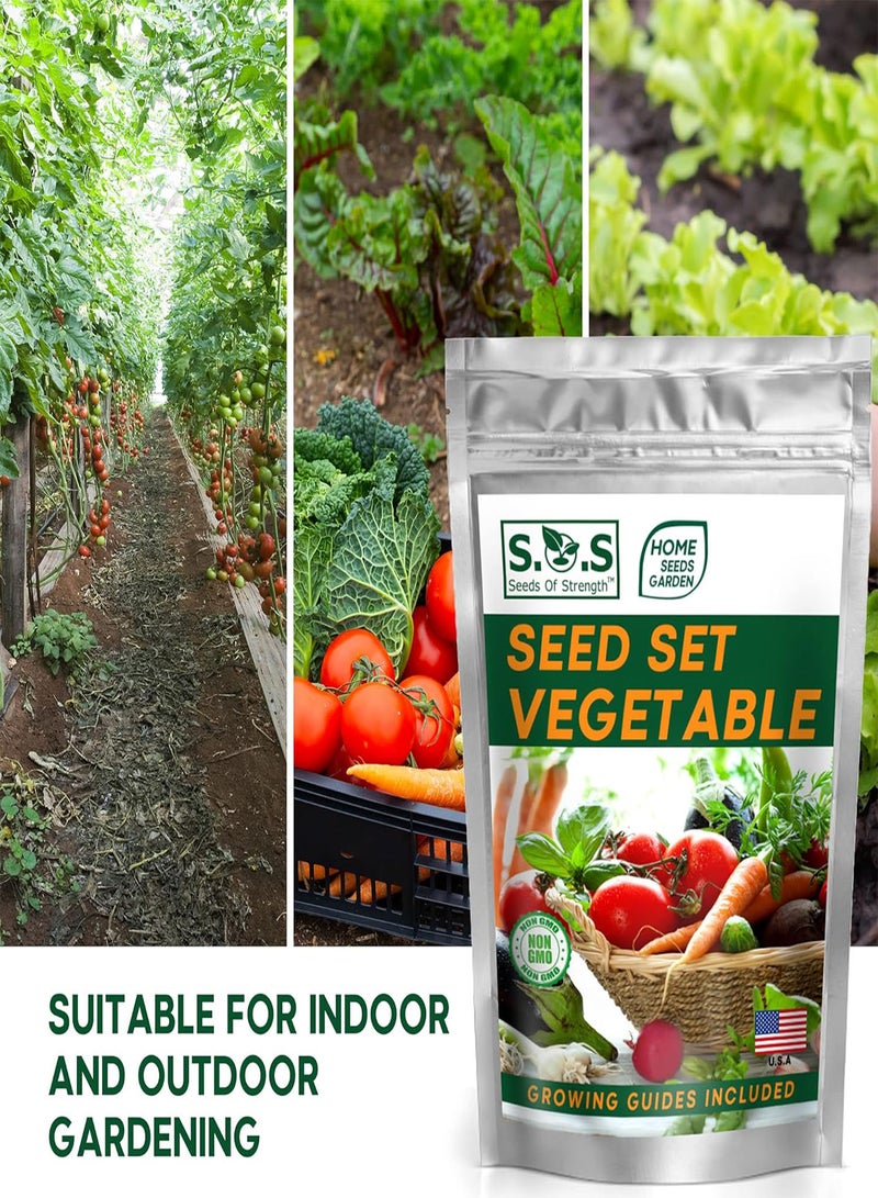 GGOOT 14,50+ Vegetable & Fruit Seeds - 33 Heirloom Varieties for a Bountiful Garden - Grow Tomatoes, Lettuce, Beans, More - Easy Garden Starter Kit - Planting instructions - Image 3