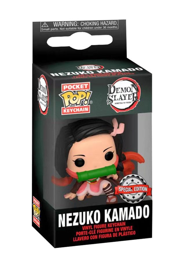 Funko Pop! Animation: Demon Slayer Nezuko Kamado Figure Keychain - Image 2