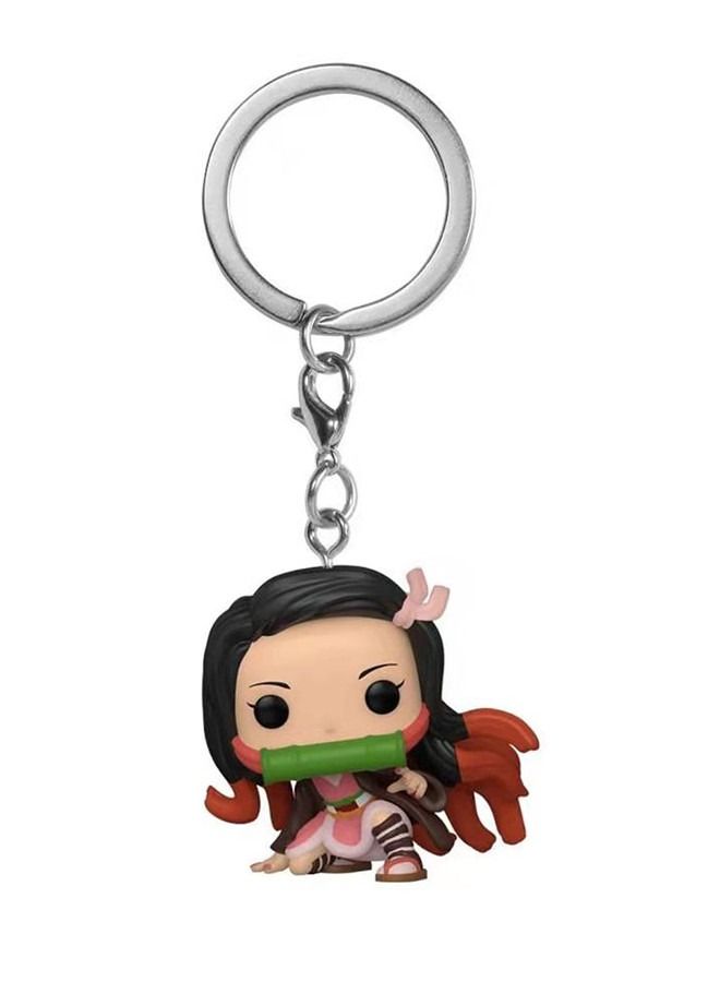 Funko Pop! Animation: Demon Slayer Nezuko Kamado Figure Keychain - Image 1