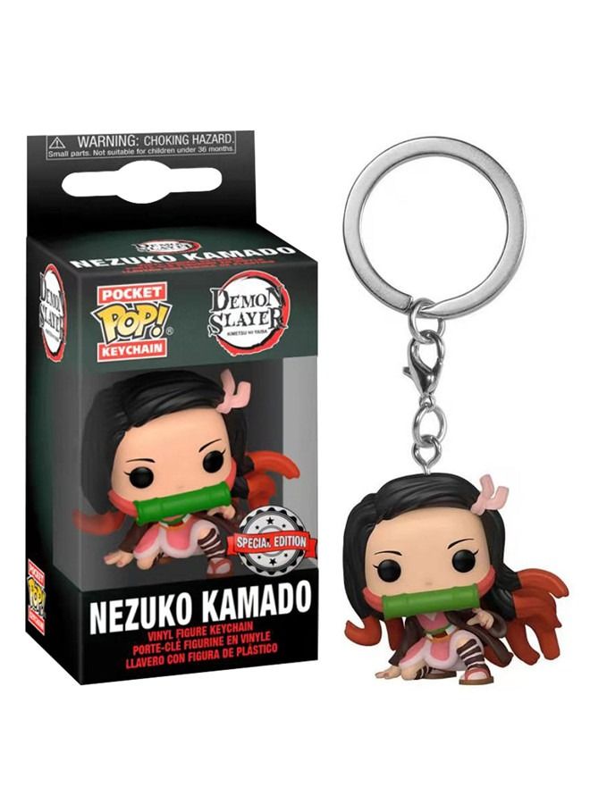 Funko Pop! Animation: Demon Slayer Nezuko Kamado Figure Keychain - Image 3