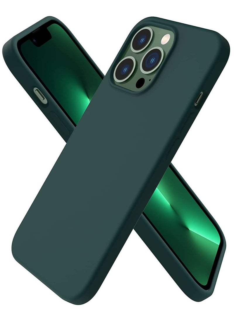 iPhone 13 Pro Case 6.1, Slim Liquid Silicone 3 Layers Full Covered Soft Gel Rubber Case Cover 6.1 inch - Image 1