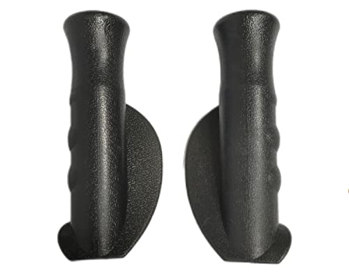 ComsenMed Universal Rollator Hand Grip,Replacement Parts for Rollator and Wheelchair,Universal Hand Grips Anatomical Pair for 4-Wheel rollator (1Pair(Left/Right),Black) - Image 2