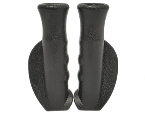 ComsenMed Universal Rollator Hand Grip,Replacement Parts for Rollator and Wheelchair,Universal Hand Grips Anatomical Pair for 4-Wheel rollator (1Pair(Left/Right),Black) - Image 1