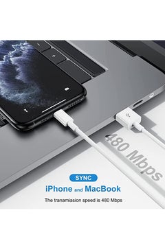ELTRAZONE IPhone Charging Cord Lightning Cables, Original Upgraded [3Pack 1M ] Apple MFi Certified USB A Charging Cable for iPhone 14/13/12/11 Pro Mini SE XS Max X XR 8 7 6s Plus  - Image 3