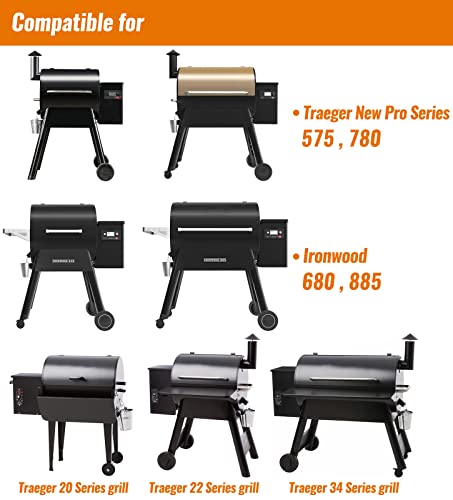 NUPICK 35 Pack BAC407 Grease Bucket Liner Compatible for Traeger Pro Series 575/780, 22/34 Series, Ironwood 650/885 Grills, Grill Accessories for Traeger, 4.9" x 4.5" - Image 2