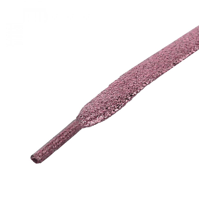 JERN أحذية رياضية مسطحة لامعة معدنية متلألئة لامعة بخيوط أربطة الأحذية - Image 3