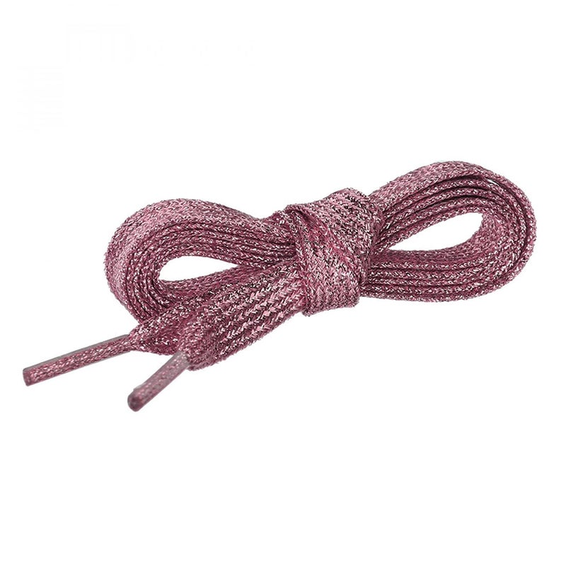 JERN أحذية رياضية مسطحة لامعة معدنية متلألئة لامعة بخيوط أربطة الأحذية - Image 5