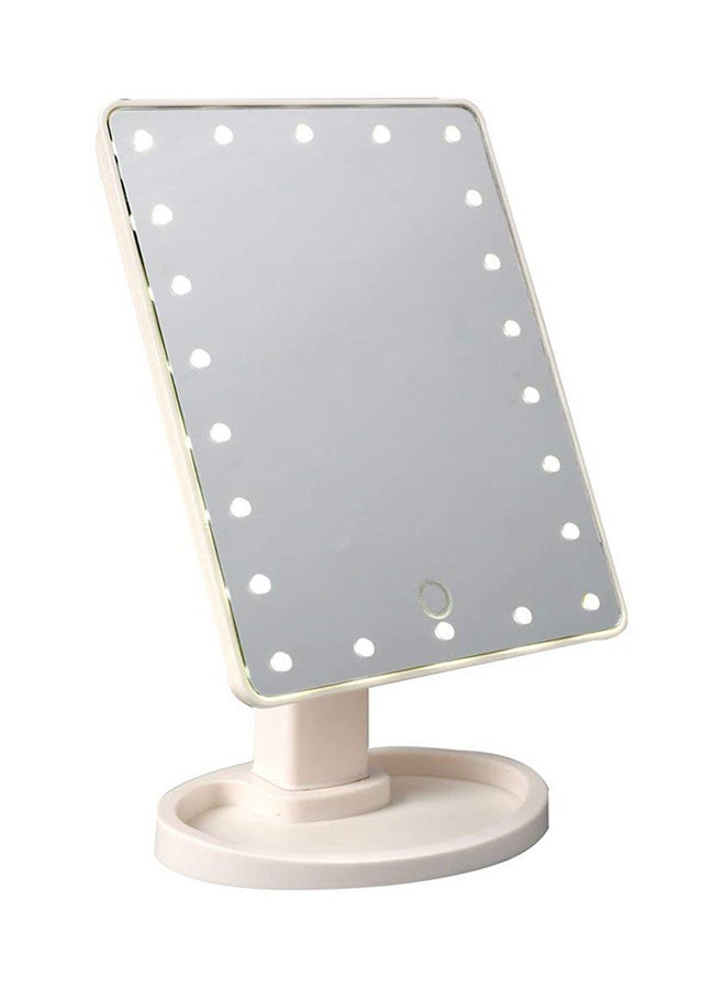 20-LED Lamp Touch Sensor Makeup Mirror Multicolour - Image 1