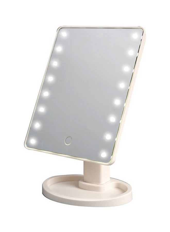 20-LED Lamp Touch Sensor Makeup Mirror Multicolour - Image 2