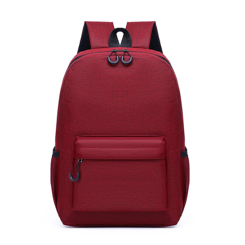 Custom Logo Kids Backpack for Grades 1-6 Wine red 