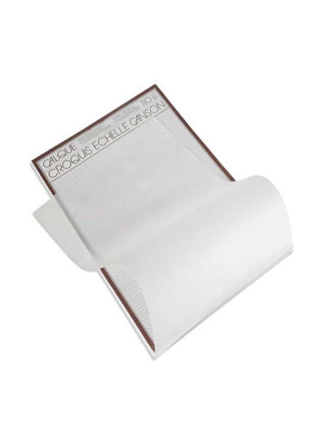 CANSON CANSON Calque Croquis Geometric Drawing Book -transparent -A4-110G 