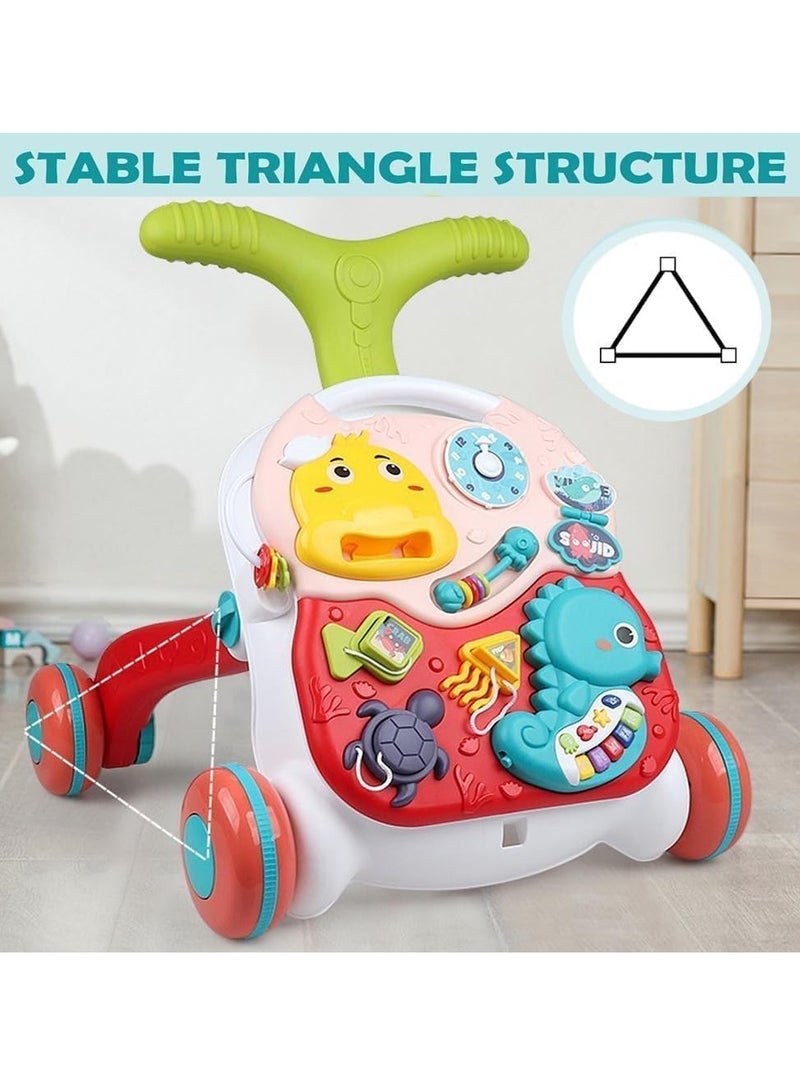 MUMS PLANET 3-in-1 Baby Walker for Boys Girls, Sit to Stand Learning Walker, Baby Push Walker, Learning Push Toys for Baby Infant Toddler 12+ Months- Baby Walker  - Image 5