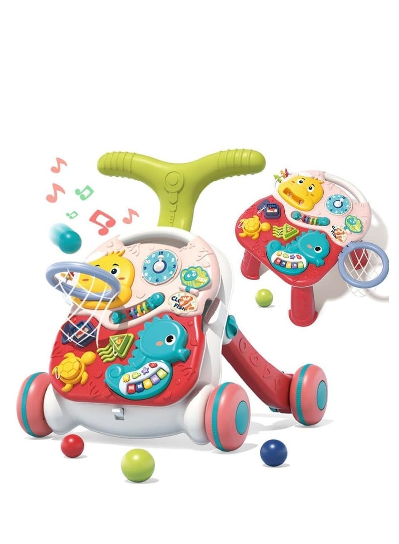 MUMS PLANET 3-in-1 Baby Walker for Boys Girls, Sit to Stand Learning Walker, Baby Push Walker, Learning Push Toys for Baby Infant Toddler 12+ Months- Baby Walker  - Image 2