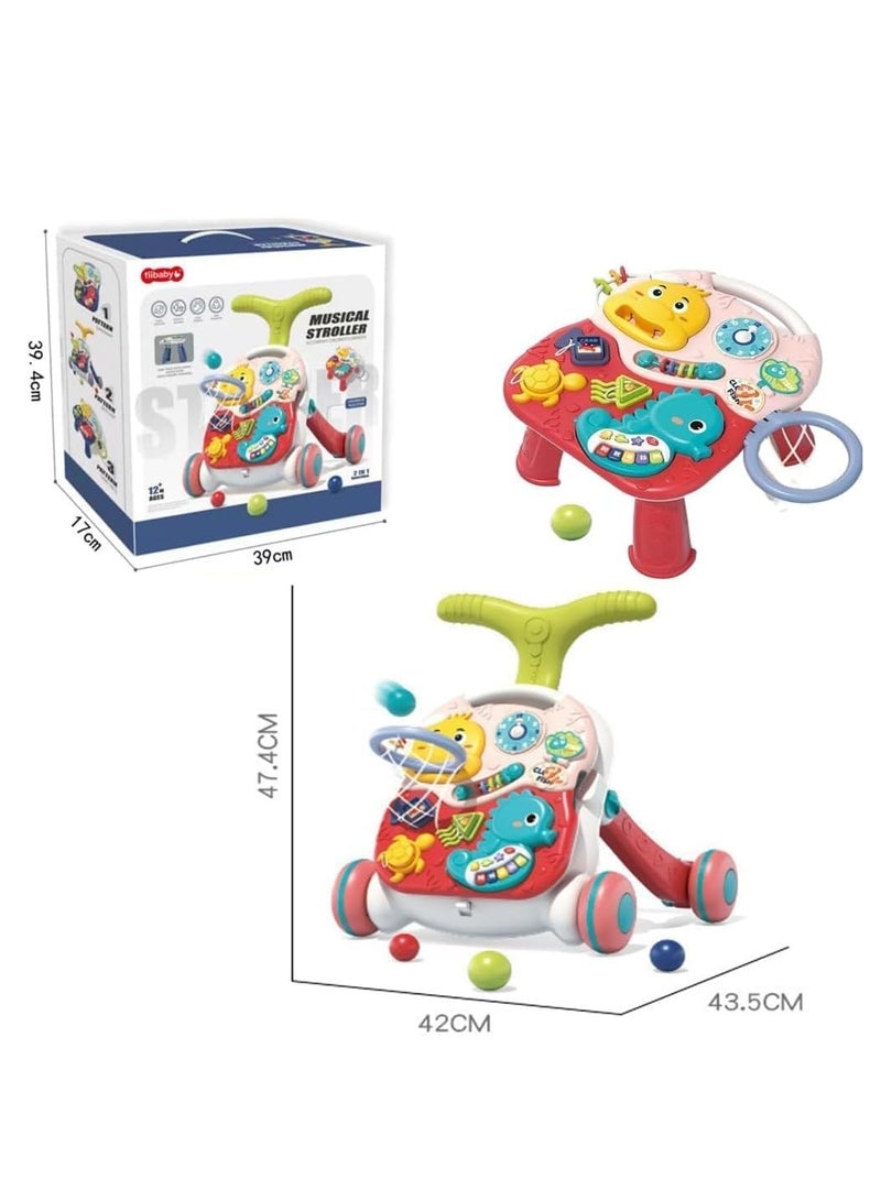 MUMS PLANET 3-in-1 Baby Walker for Boys Girls, Sit to Stand Learning Walker, Baby Push Walker, Learning Push Toys for Baby Infant Toddler 12+ Months- Baby Walker  - Image 4