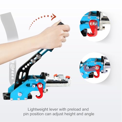 GSTP Universal Racing Hydraulic Handbrake Drift E-Brake Handle Parking Emergency Brake Gear Lever with Oil Tank Blue - Image 5