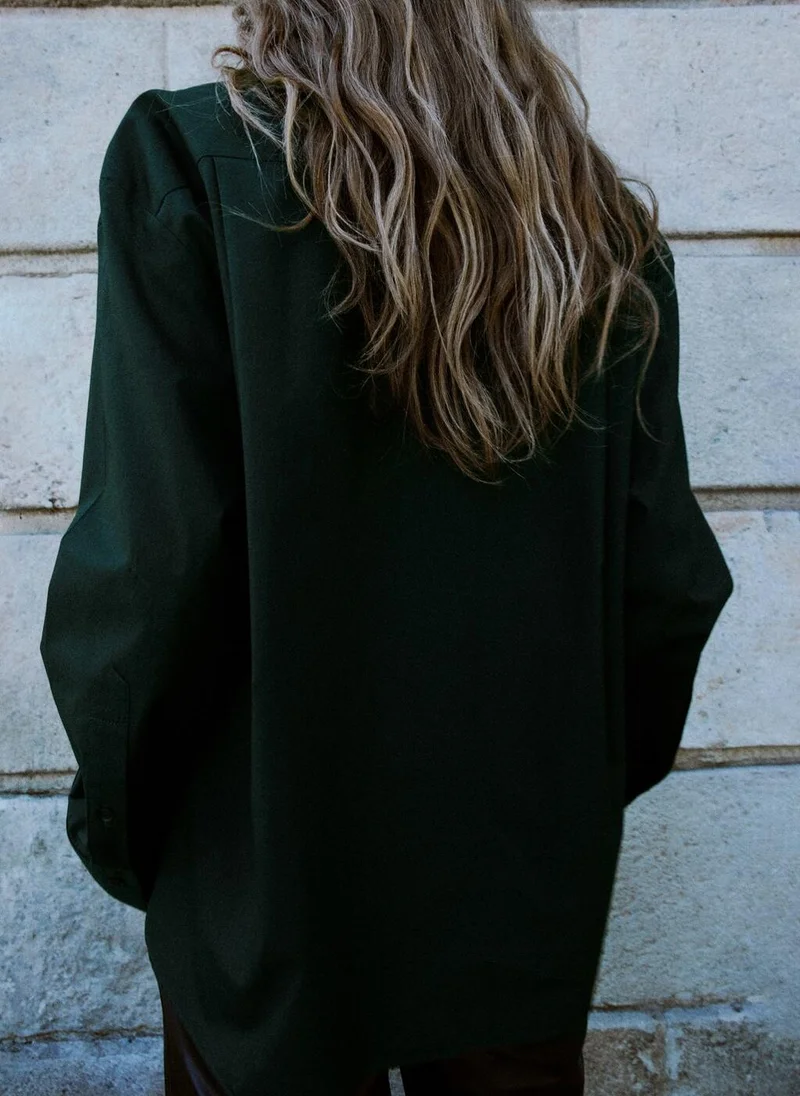 MANGO Pocket oversize shirt